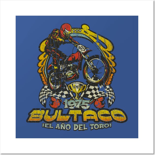 Bultaco 1975 Year of The Bull Wall Art by JCD666